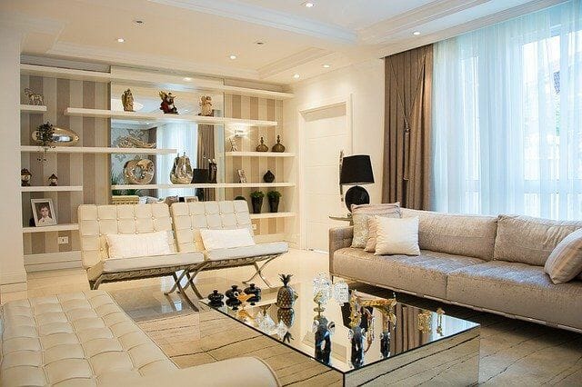 A home after decluttering for optimum mental health.