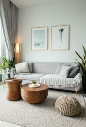 warm neutrals - living room interior design