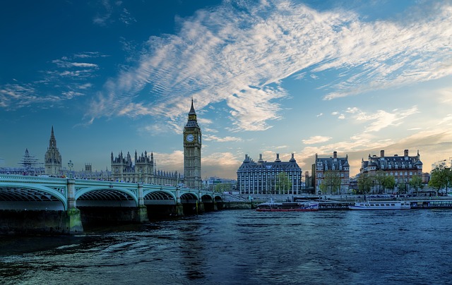 view of Big Ben across the Thames river