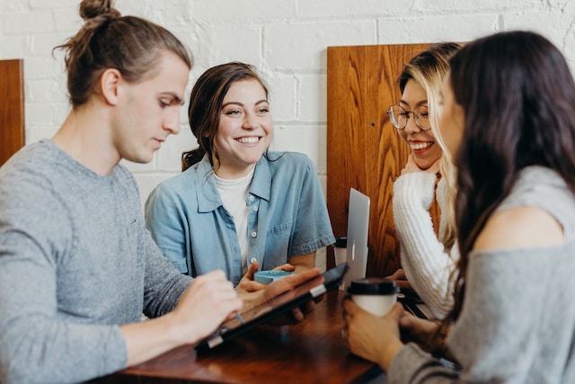 young professionals working in London