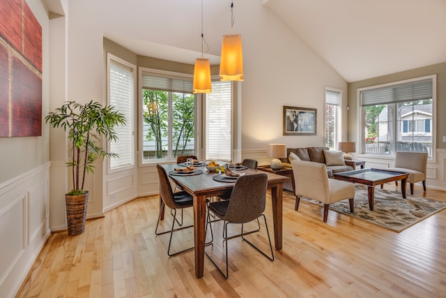 decluttered living-dining space