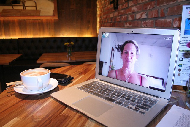 video call with a friend