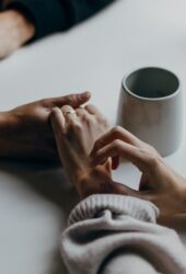 couple holding hands