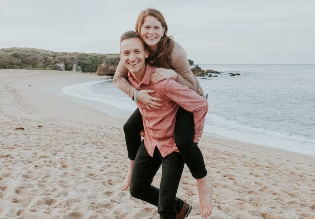 couple on the beach