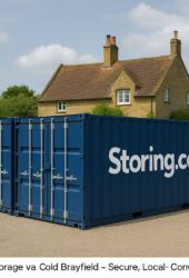 “Drive-up self storage containers from Storing.com serving Cold Brayfield village and nearby areas”
