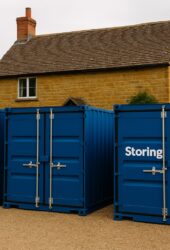 “Drive-up self storage containers for customers in Kempston, Bedfordshire”