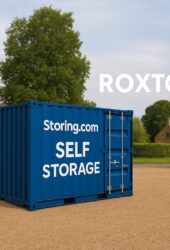 Storing.com self storage container unit near Roxton village, Bedfordshire