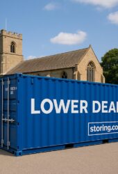 Drive-up self storage container serving homes and businesses in Lower Dean, Bedfordshire