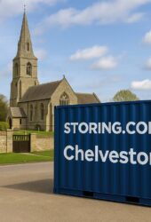 Self storage container facility serving homes and small businesses in Chelveston village